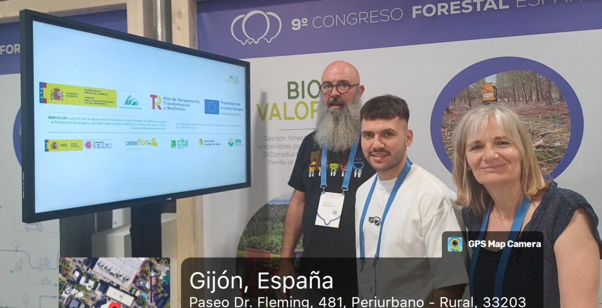 Estand de Biovalor en el 9º Congreso Forestal Español