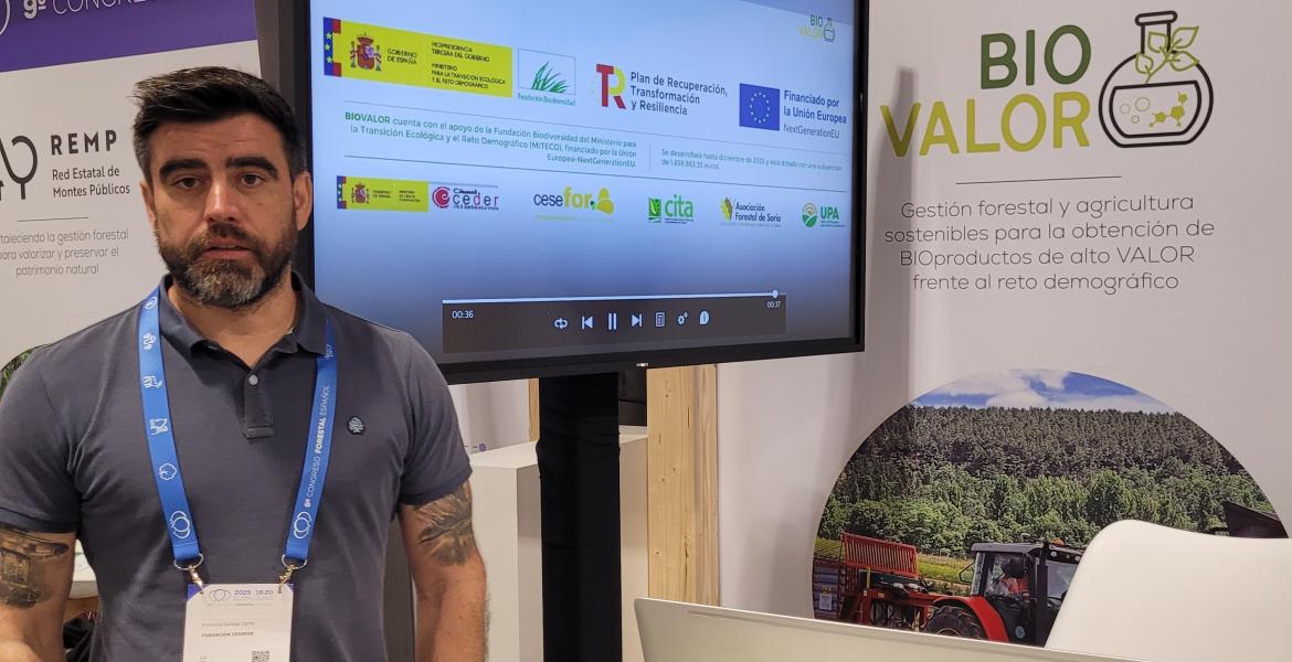 Estand de Biovalor en el 9º Congreso Forestal Español