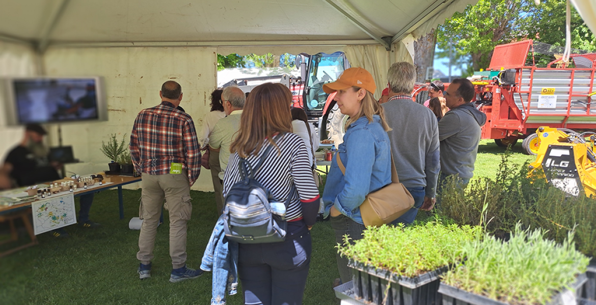 Estand de Biovalor en la feria de muestras de Almazán