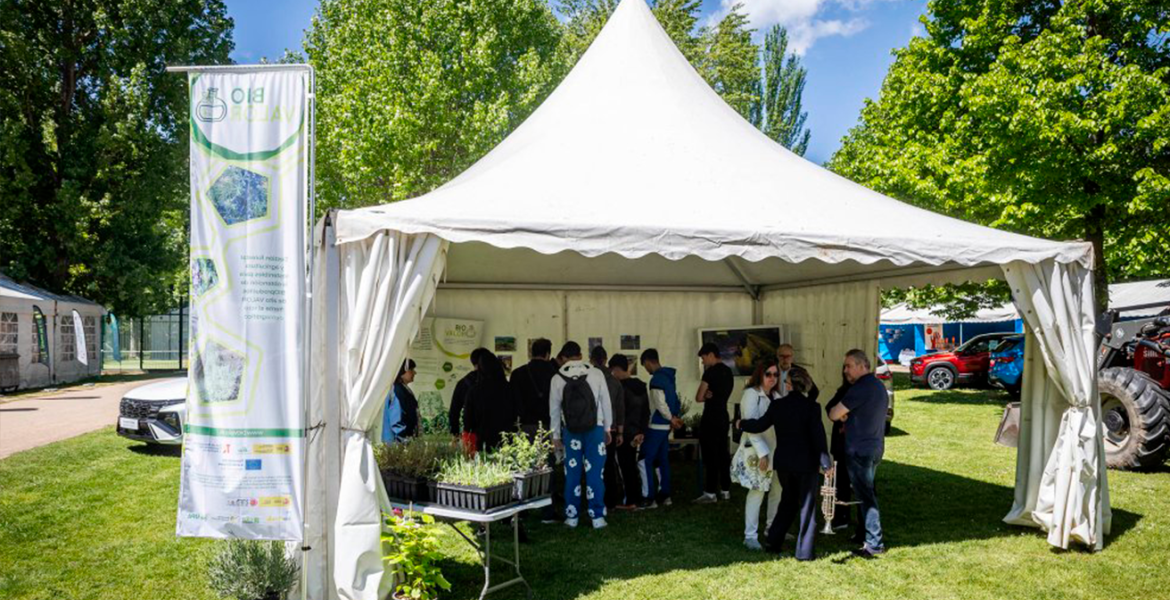 Estand de Biovalor en la feria de muestras de Almazán