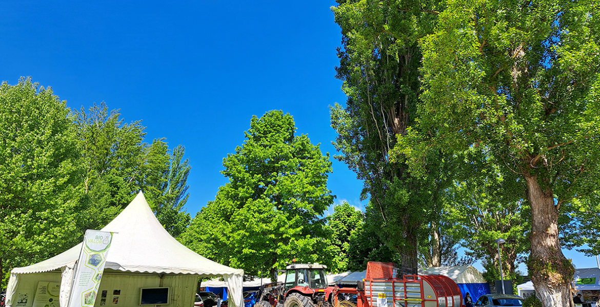 Estand de Biovalor en la feria de muestras de Almazán