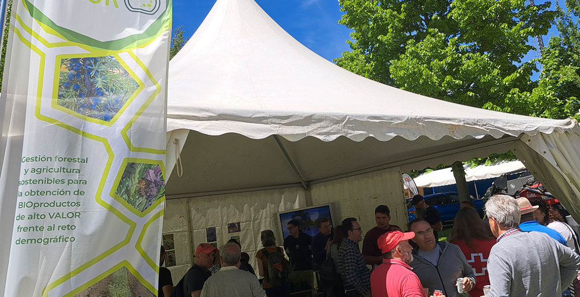 Estand de Biovalor en la feria de muestras de Almazán