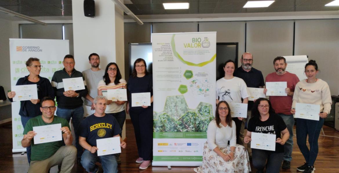 Alumnado del Taller de emprendimiento verde en Teruel