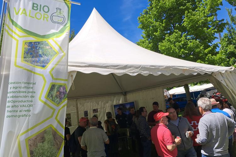 Estand de Biovalor en la feria de muestras de Almazán